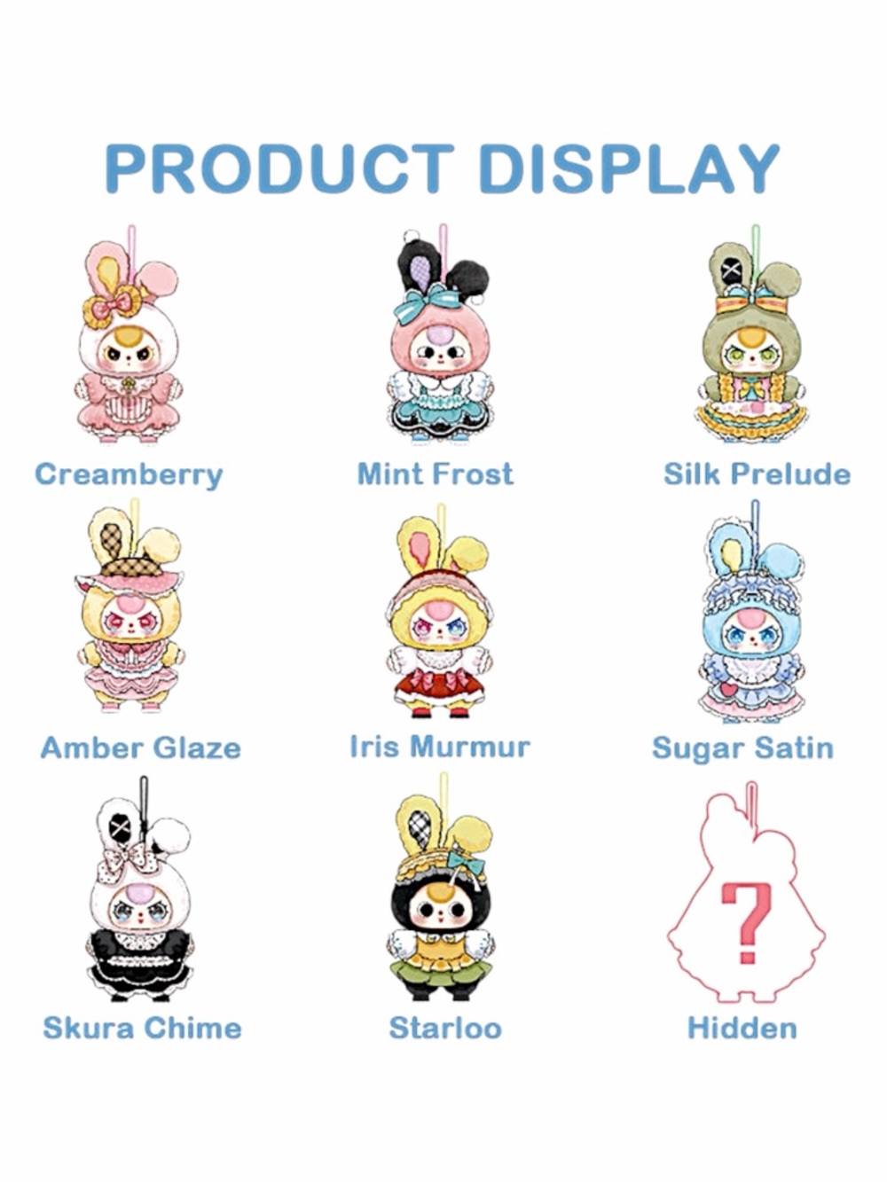 Baby Three Lolita's Dream Series Mini Plush Bunny - Picture 11 of 16